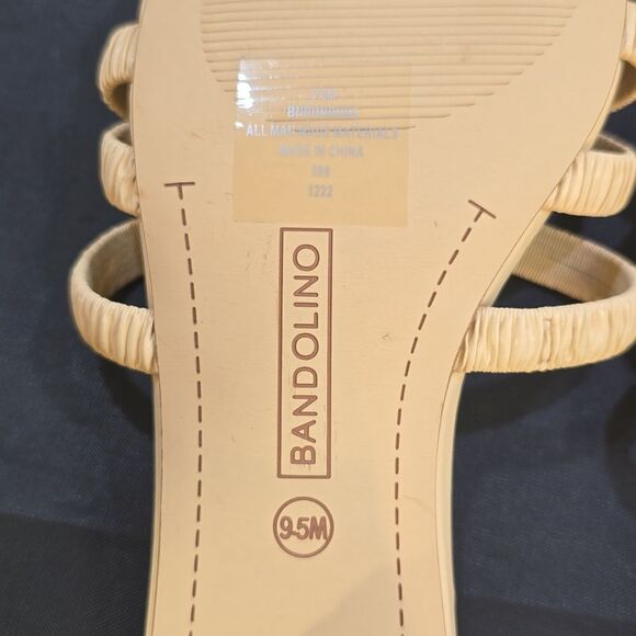 BRAND NEW BANDOLINO WOMEN'S RUN RUN 3 FAUX LEATHER CRISS-CROSS SLIDE SANDALS - Picture 14 of 16